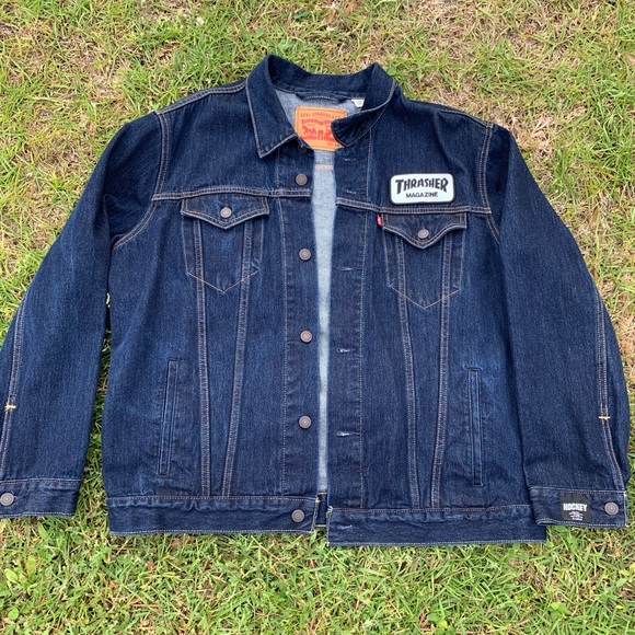 thrasher jean jacket